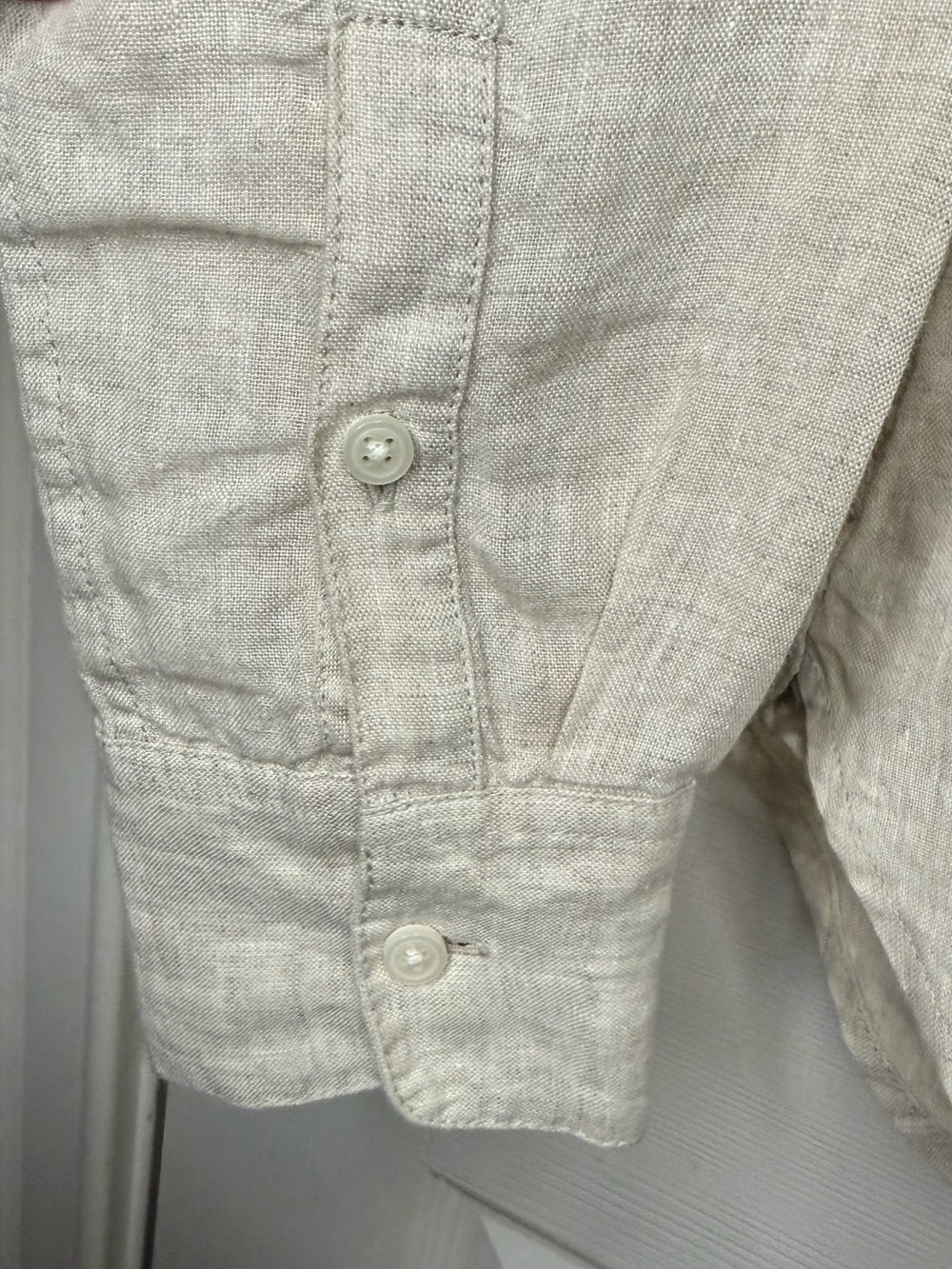 J. Crew Baird McNutt Women’s Irish Linen Slim Shirt Size 6 - Picture 8 of 11